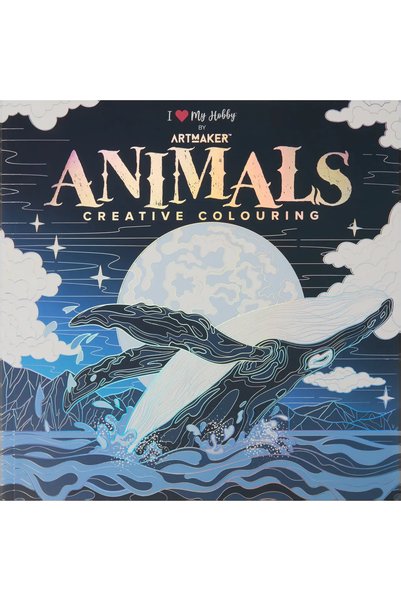 Decotime Set Carte de Colorat Antistres Animals + 36 Markere Husa, 48 pagini