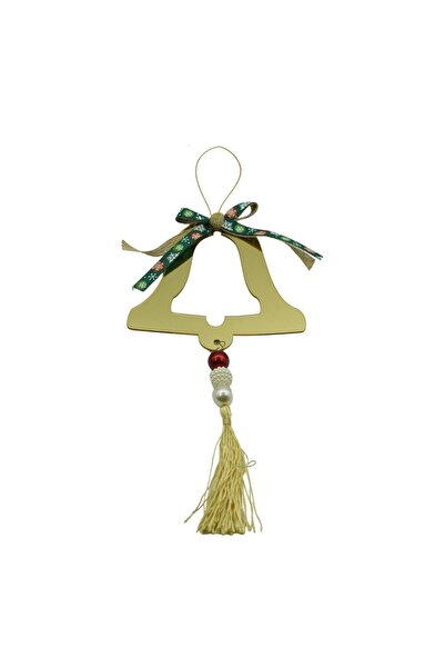 Rao Ornament Brad, Clopotel, Auriu, Lucios, 14*28cm, Acril, Interior/ Exterior