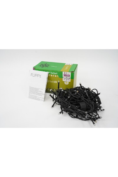 Rao Instalatie de Craciun Tip Turturi, Franjuri cu Flash, Sectiune 3 M, 96 Le...