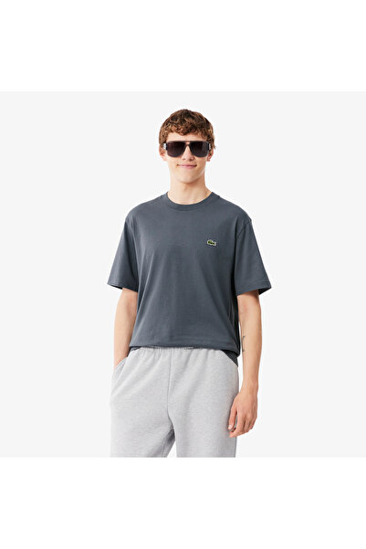 Lacoste Erkek Classic Fit Bisiklet Yaka Koyu Gri T-Shirt