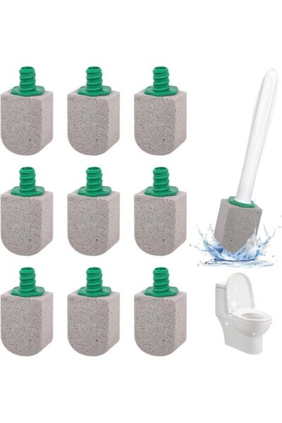 STARSTAR 10 Pumice Stone Toilet Bowl Cleaning Brushes with Handle