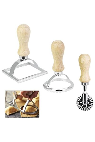 STARSTAR Italian ravioli round mold, square embossed dough cutter, cookie cut...