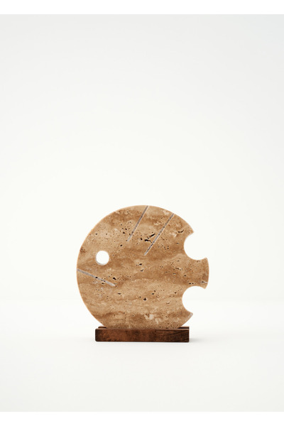 Bella Maison Ephesus Traverten Fish Dekoratif Obje Naturel (20x13x6 cm)