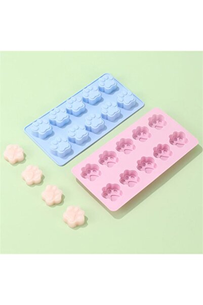 STARSTAR 2-Piece Silicone Dog Paw Molds, Chocolate Candy Jelly Molds