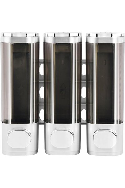 STARSTAR Wall-Mounted Soap Dispenser - 3 x 300 ml - Silver
