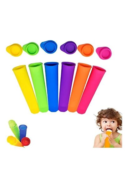 STARSTAR Six-piece ice cream mold set, silicone, non-stick, easy to clean, si...