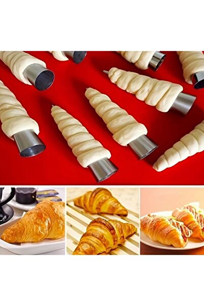 STARSTAR A set of 20 stainless steel cone molds – baking molds for making cre...