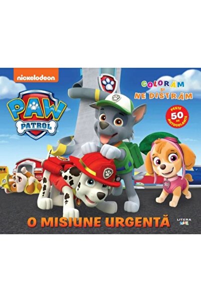 Litera Patrula catelusilor. O misiune urgenta. Coloram si ne distram