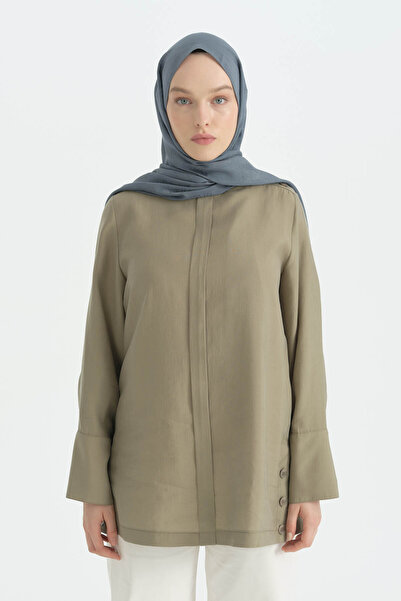 Nihan Cotton Naia Blend Natural Shawl - Indigo