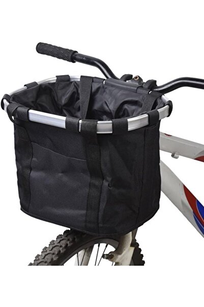 STARSTAR Detachable canvas front bicycle basket, pet carrier, aluminum alloy ...