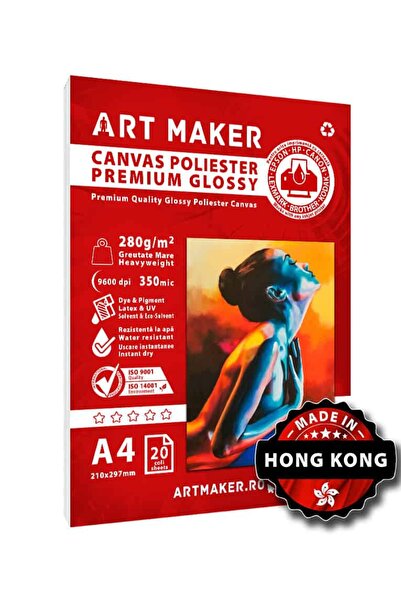 Art Maker Canvas Polyester Glossy, 280g/m2, A4, 20 sheets