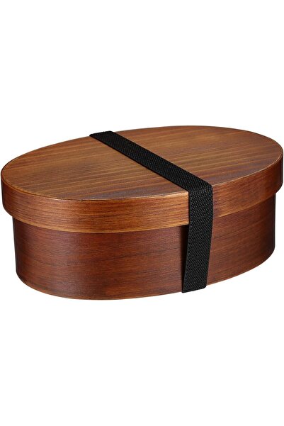 STARSTAR Single-Layer Wooden Lunchbox (800ml Capacity), Retro Style, Safe and...
