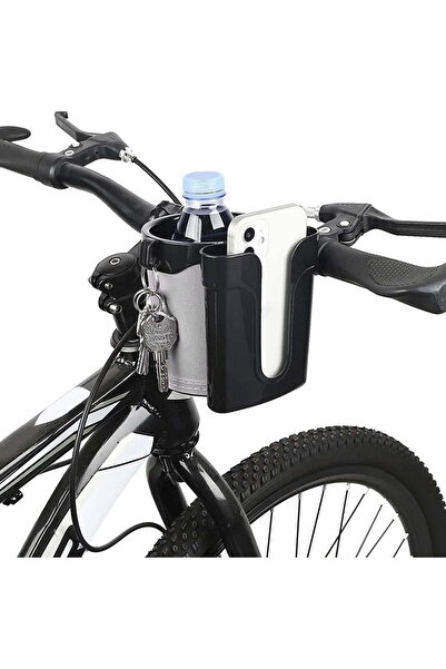 STARSTAR 3-in-1 bicycle cup holder with phone and key holder, bicycle beverag...