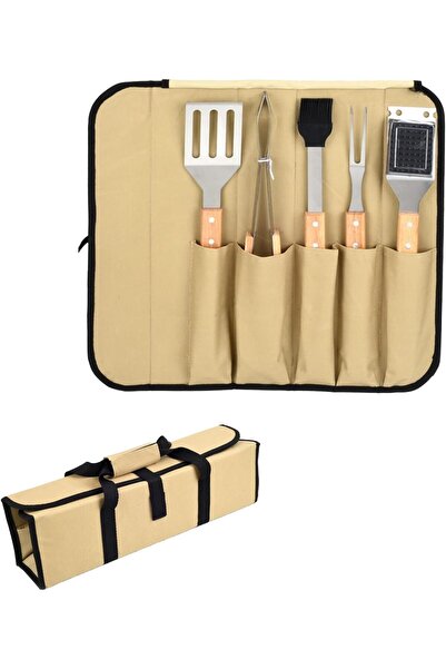 STARSTAR 6-in-1 BBQ tool set with storage bag
