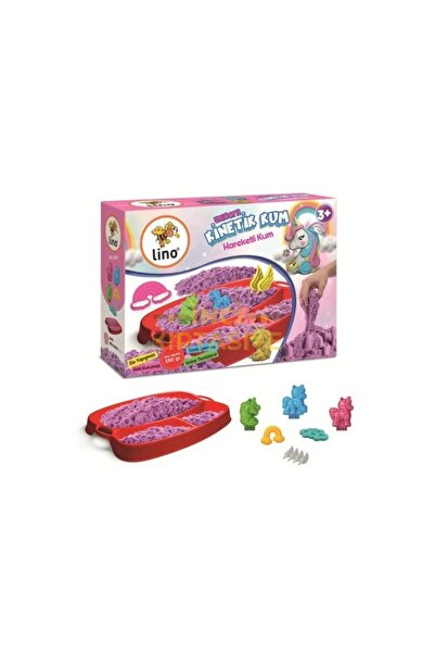 Lino Kinetik Kum Seti Unicorn 350 Gr (kum+tepsi+ 6 kalıp) LN-552