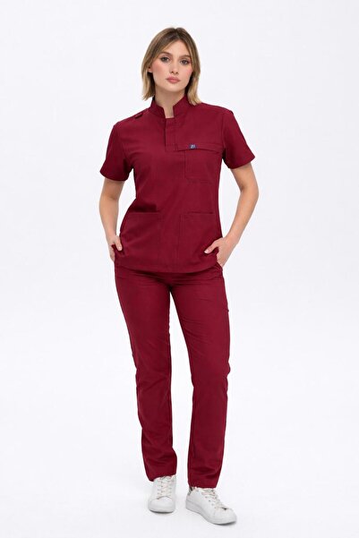 DENİZ NOVA MEDİKAL GİYİM LUNA SERİSİ LİKRALI VİSCON TAKIM HEMŞİRE VE DOKTOR F...