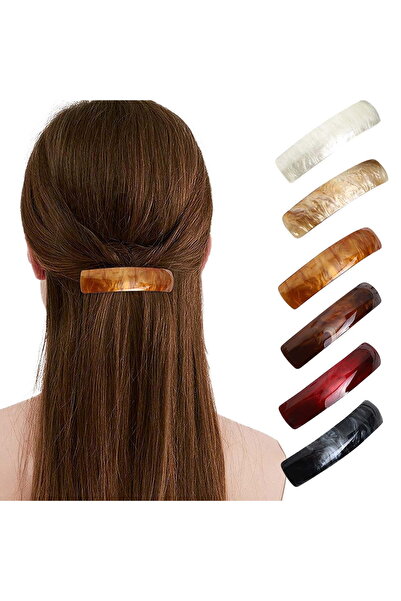 STARSTAR 6-piece hair clip set, automatic large classic hair clips, suitable ...