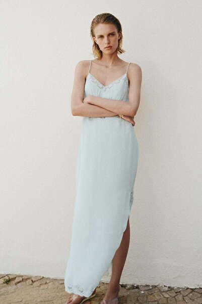 H&M Lace-trimmed strappy dress