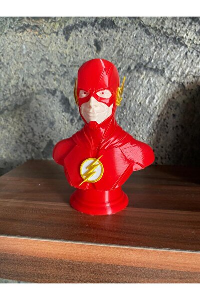 Riva Self The Flash Büstü - 3D Baskı DC Comics Koleksiyon Figür Dekoratif Obje
