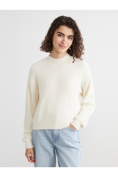 LC Waikiki Funnel Neck Women's Knit Sweater