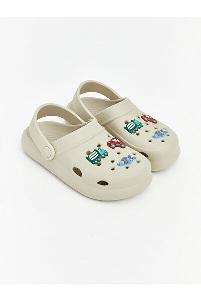 LC Waikiki Nevavm Printed Baby Boy Beach Sandals with Difference in Color