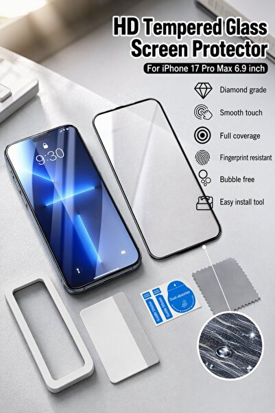 Generic 1 Pack Tempered Glass Screen Protector Iphone 17 Promax Anti Fingerpr...