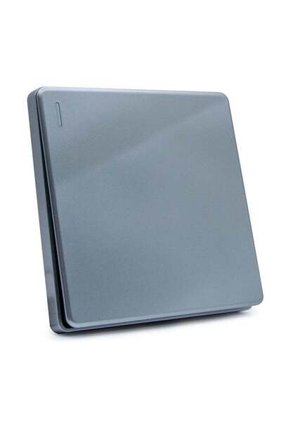 Duravel Modern Smart Touch Light Switch Panel, Single Gang (Silver)