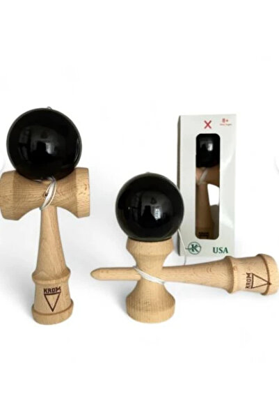 OEM Kendama Krom Usa Neagra, 18 cm si o ata de rezerva