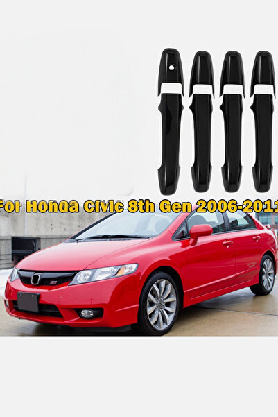 Harphour Honda Civic Fd6 Kapı Kolu Kaplama Pianoblack İthal Abs Plastik 2006-...