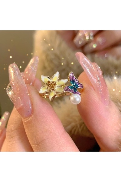 Heda Jewelry Nergis Çiçeği Tasarım Yüzük