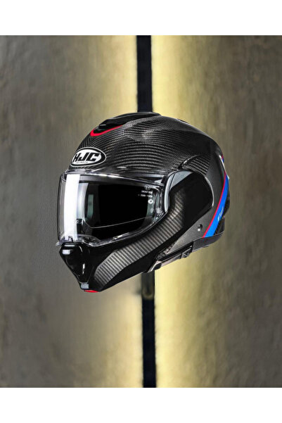 HJC F100 ÇENE AÇILIR KASK CARBON STAN MC21 E1450