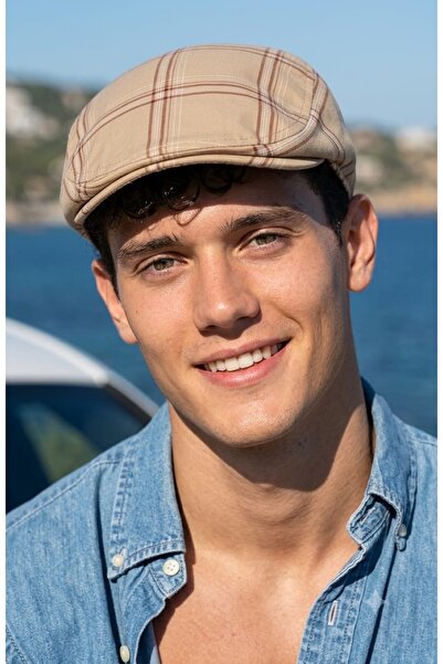 LAGRANZE Men's Vintage Lined Cotton Italian Cap