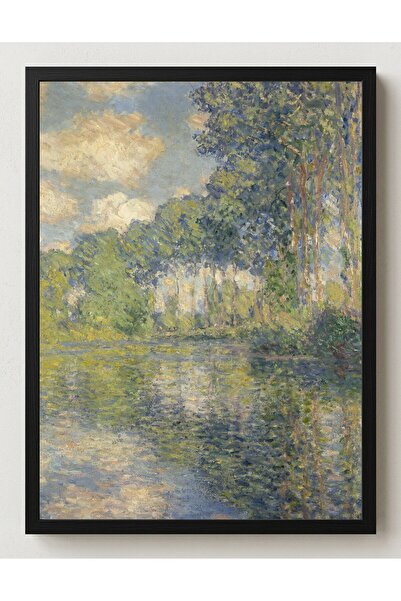 Monet Epte Kıyısında Kavaklar Çerçevesiz Poster 30x42 cm A3 Tablo Empresyonist Duvar Dekoru