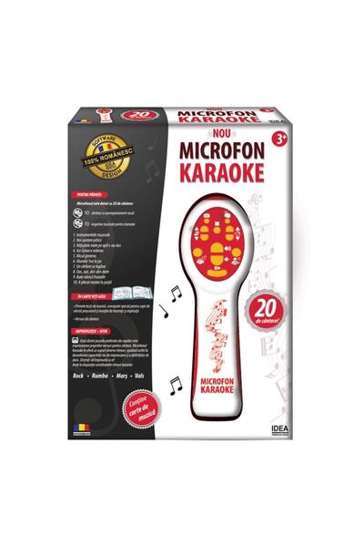 BAMI NETWORK Microfon Karaoke Jucarie cu Carte si CD pentru Copii