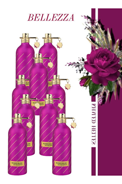 Bellezza 9 قطع عطر الورد والمسك 100 مل