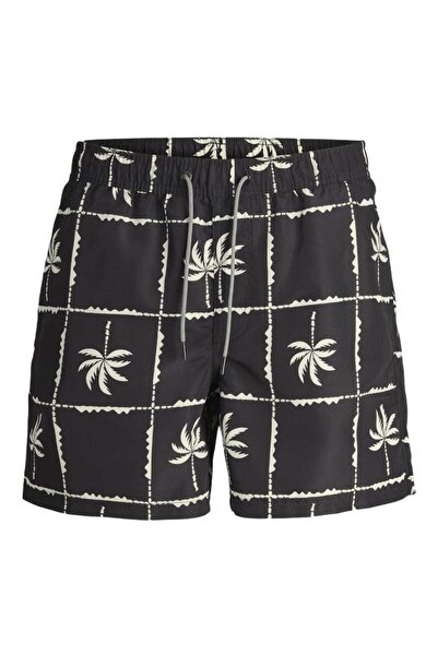 Jack & Jones Μαγιό βερμούδα "Palm trees" μαύρο
