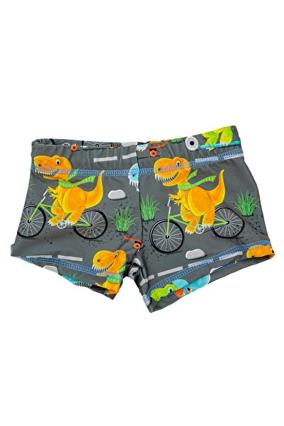 TORTUE Μαγιό boxer "Dino Bicycle" γκρι