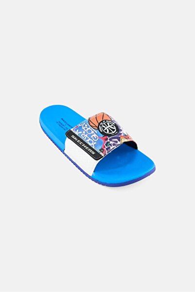 SKECHERS Kids Boy Gambix Slip On Slides, Multicolor