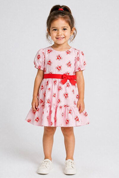 Catimini Toddlers Girl Allover Print Dress, Multicolor
