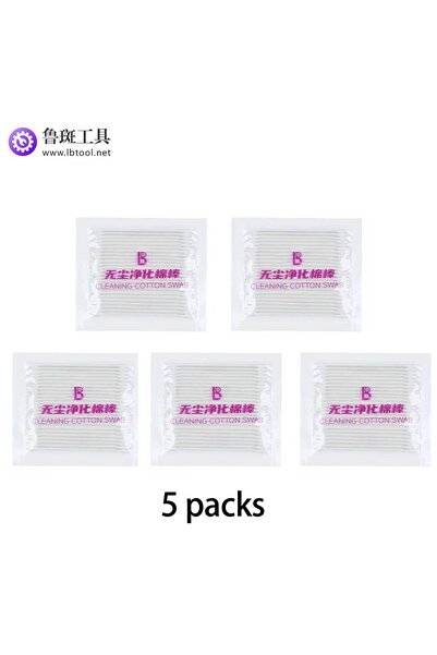 Choice 5 Pack LUBAN Dust-Free Cleaning Cotton Swab 25Pcs/pack Lint-Free Doubl...