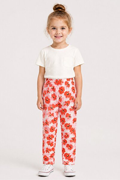 Catimini Toddlers Girl Floral Print Leggings, Multicolor