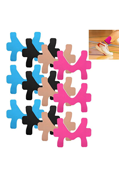 STARSTAR Ankle Kinesiology Tape Kit – 12 pre-cut cotton strips, breathable, w...