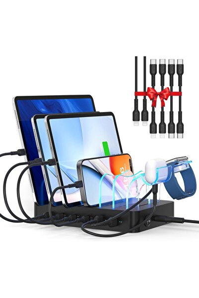 SooPii USB Charging Station, Multiple USB Charger Station for Multible Device...