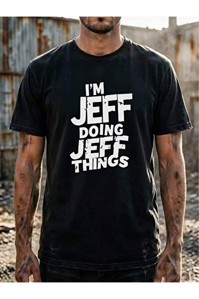45 BPM This Men's Short-Sleeve-Shirt With Print 'I'Jeff Doing Jeff Things'. T...