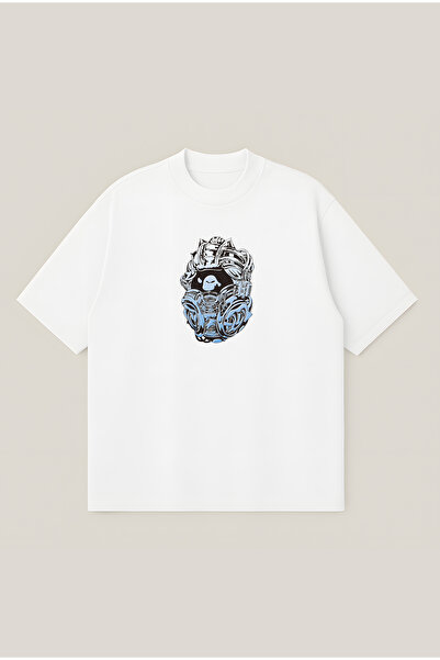 Moon Dancer Siber Bape Printed Oversize Boxy Cut Unisex 100% Cotton Tshirt | ...