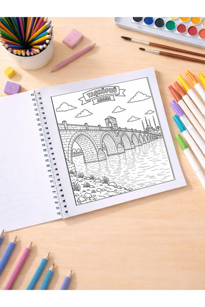 metafortoys كتاب تلوين تركيا المجلد الأول - 21x20 سم I 40 صورة I للأطفال والكبار