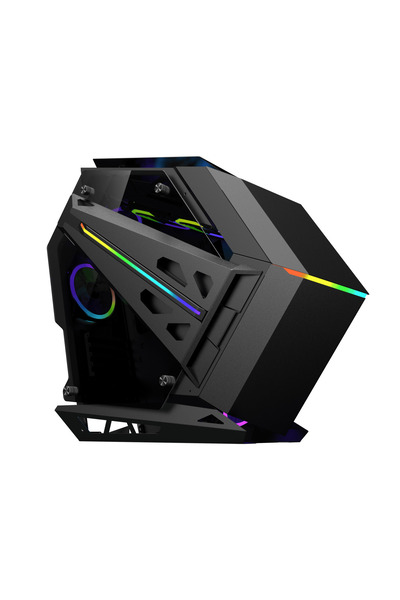 Quantum Gaming Ironclad 6x ARGB Fan Full Size ATX Siyah Çelik Gövde PSU'SUZ G...