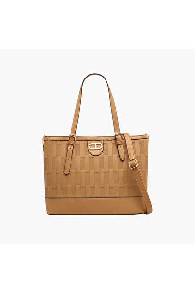 Adore Textured Tote Bag with Double Handles