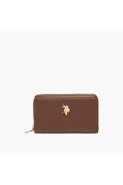 U.S. Polo Assn. US POLO ASSN. Solid Zip-Around Wallet