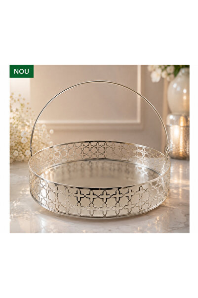 OEM BASKET WITH GALVANIZED METAL HANDLE 28 CM